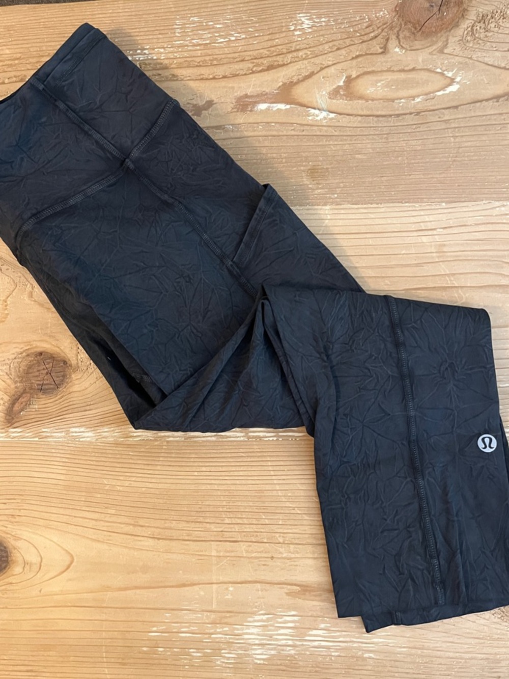 lululemon athletica Black Textured Leggings